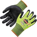 Proflex By Ergodyne Lime M Hi-Vis Nitrile-Coated Cut-Resistant Gloves A2 DSX 7022